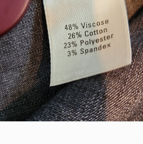 Semantiks, Pleated Chambray, Two Button Jacket/shirt, Sz S, EUC - Picture 9 of 9